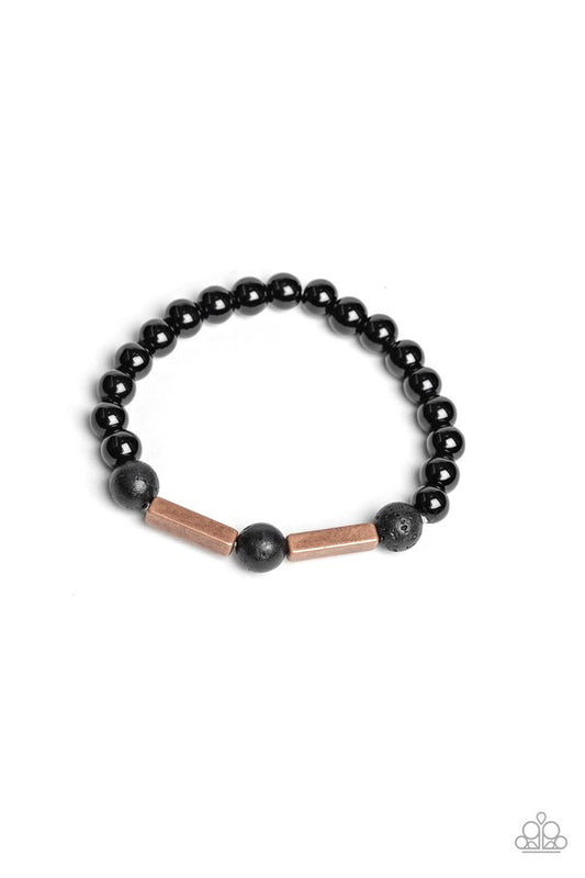 Metro Meditation - Copper - Paparazzi Bracelet Image