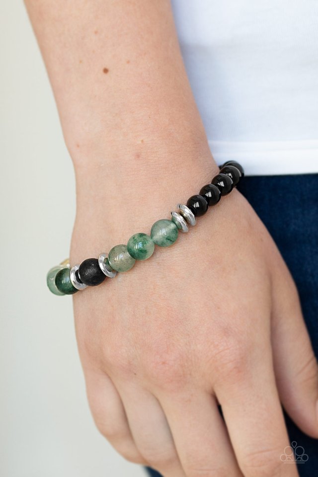 World Peace - Green - Paparazzi Bracelet Image