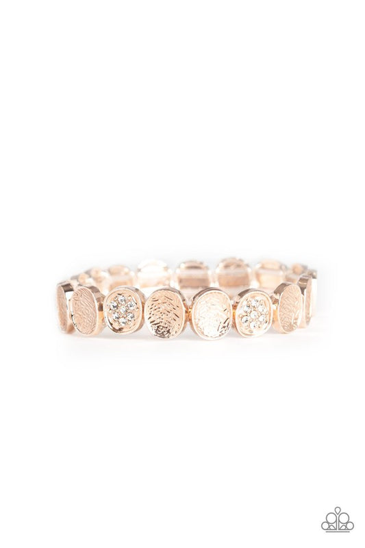Dainty Queen - Rose Gold - Paparazzi Bracelet Image