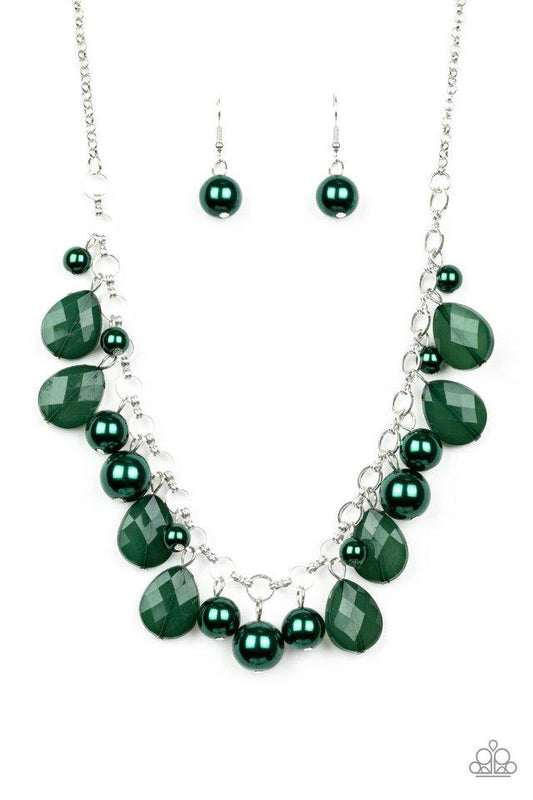 Paparazzi Necklace ~ Pacific Posh - Green