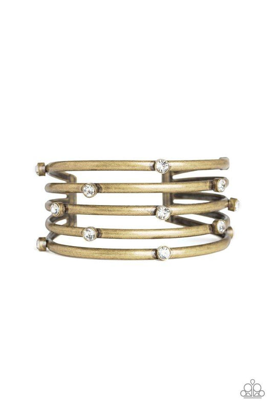 Paparazzi Bracelet ~ Sugarlicious Sparkle - Brass