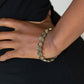 Dainty Queen - Brass - Paparazzi Bracelet Image