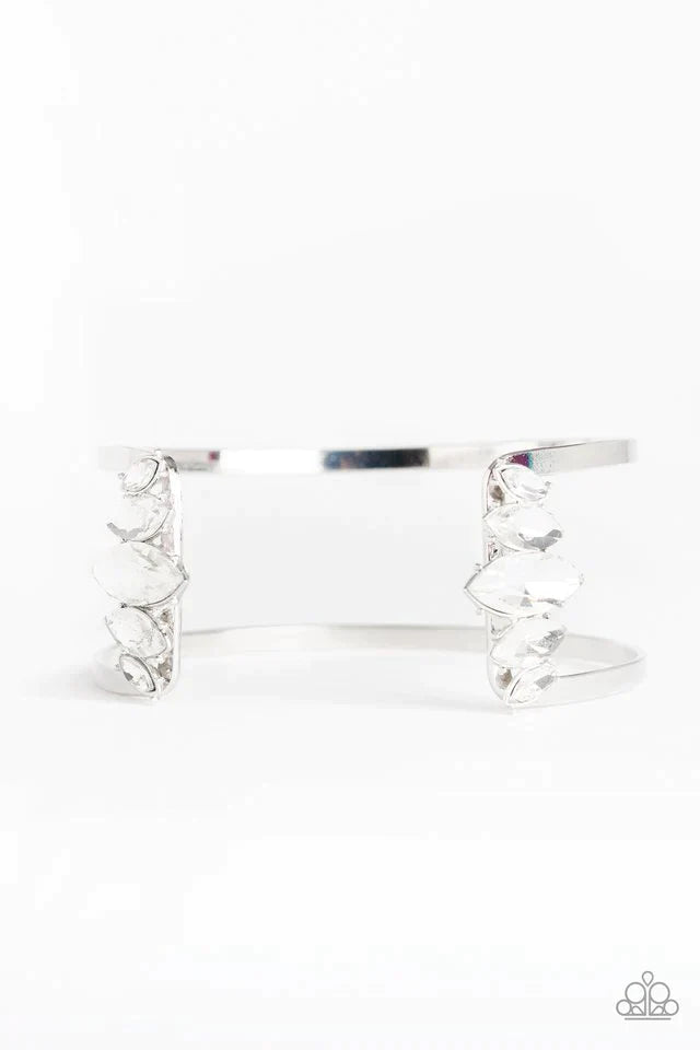 Paparazzi Bracelet ~ Glam Power - White