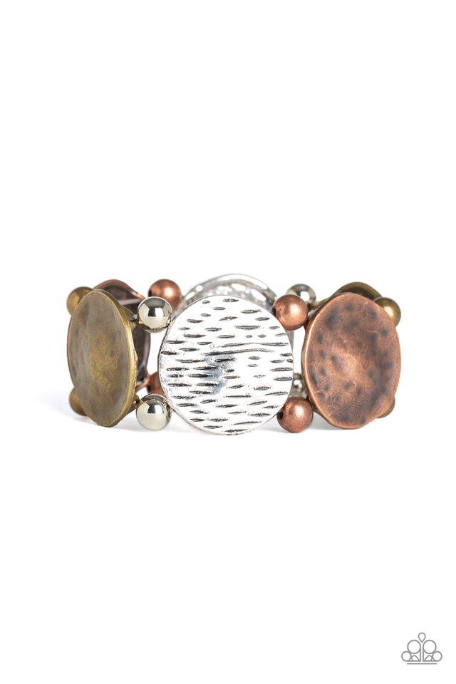 Paparazzi Bracelet ~ Boldly Basic - Multi