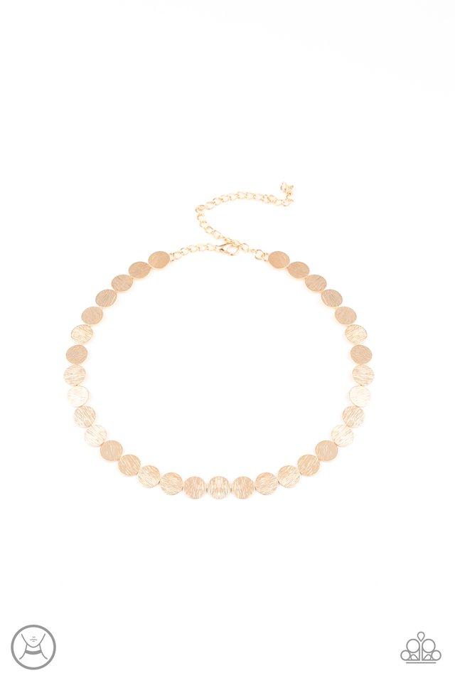 Paparazzi Necklace ~ Spot Check - Gold