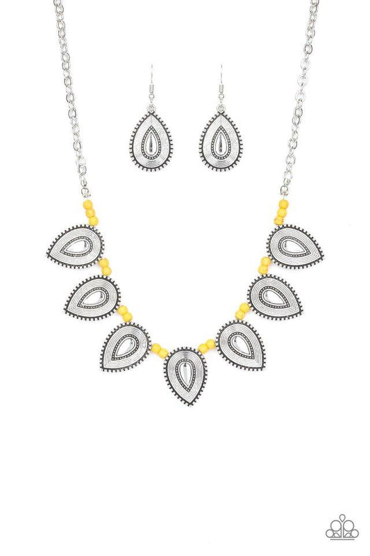 Paparazzi Necklace ~ Terra Trailblazer - Yellow