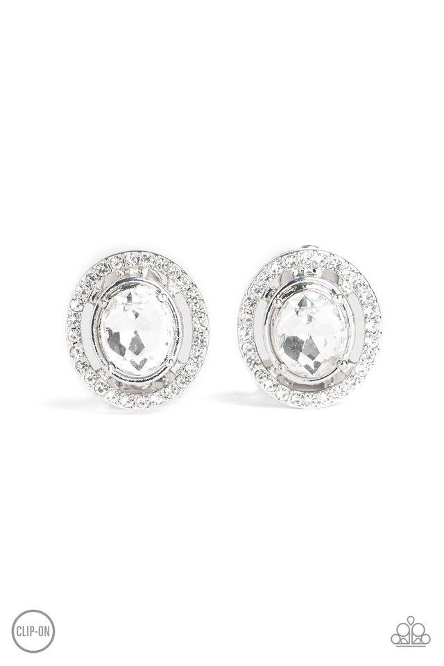 Paparazzi Earring ~ Cost A Fortune - White
