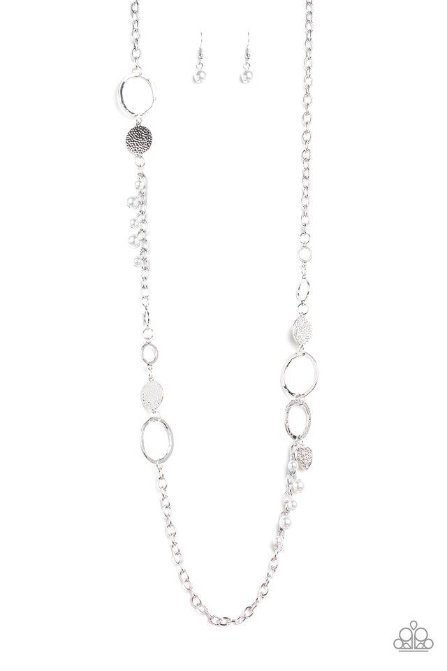 Paparazzi Necklace ~ Unapologetic Flirt - Silver