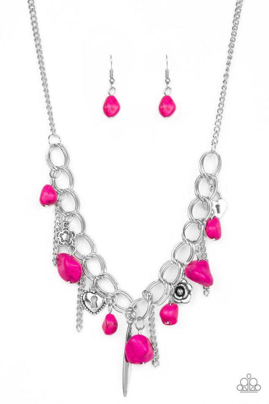 Paparazzi Necklace ~ Southern Sweetheart - Pink