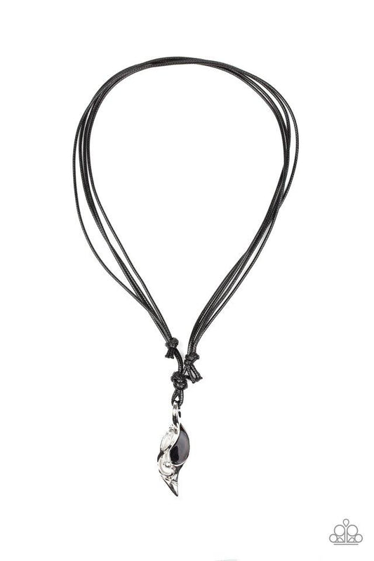 Paparazzi Necklace ~ Titan Thunder - Black