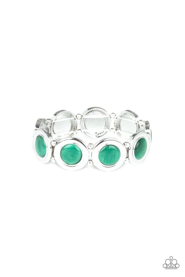 Paparazzi Bracelet ~ Muster Up The Luster - Green