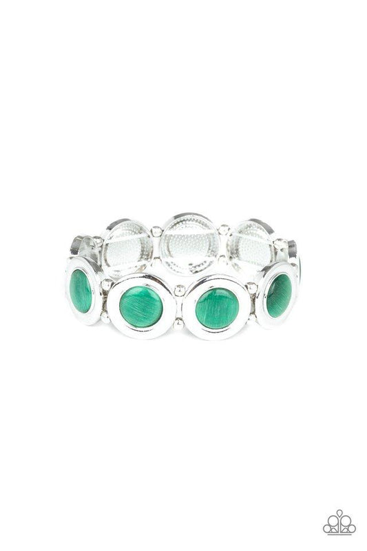 Paparazzi Bracelet ~ Muster Up The Luster - Green