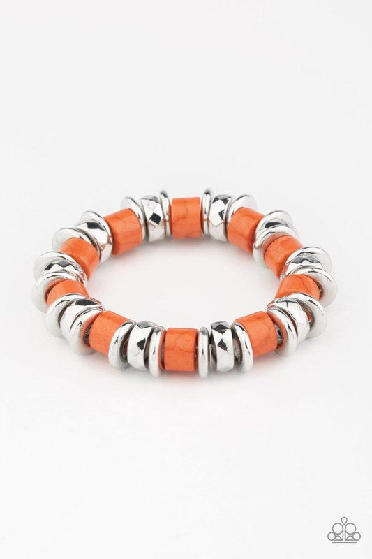 Paparazzi Bracelet ~ Sonoran Stonehenge - Orange