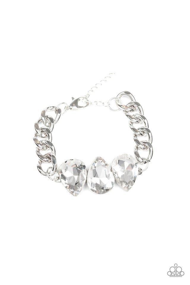 Paparazzi Bracelet ~ Bring Your Own Bling - White