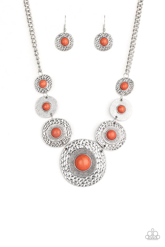 Paparazzi Necklace ~ Tiger Trap - Orange