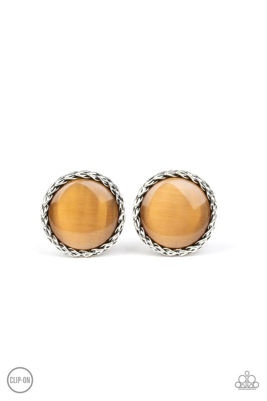 Get Up and GLOW - Brown - Paparazzi Earring Image