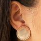 Get Up and GLOW - Rose Gold - Paparazzi Earring Image