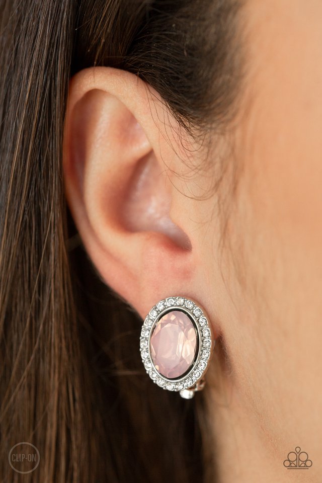 Have A GLOW At It! - Pink - Paparazzi Earring Image