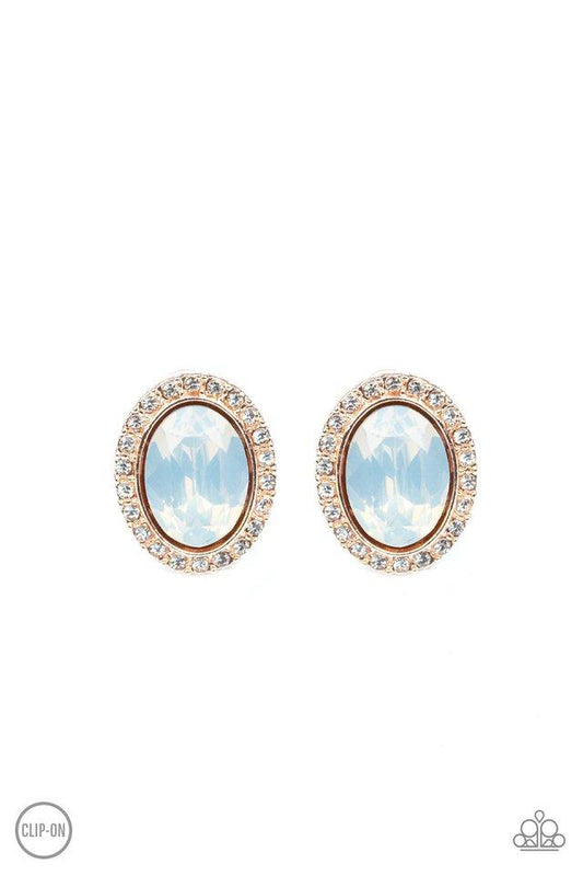 Paparazzi Earring ~ Have A GLOW At It! - Gold