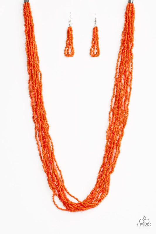 Congo Colada - Orange - Paparazzi Necklace Image