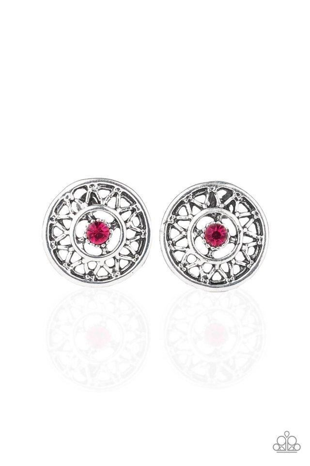 Paparazzi Earring ~ Sunlit Splendor - Pink