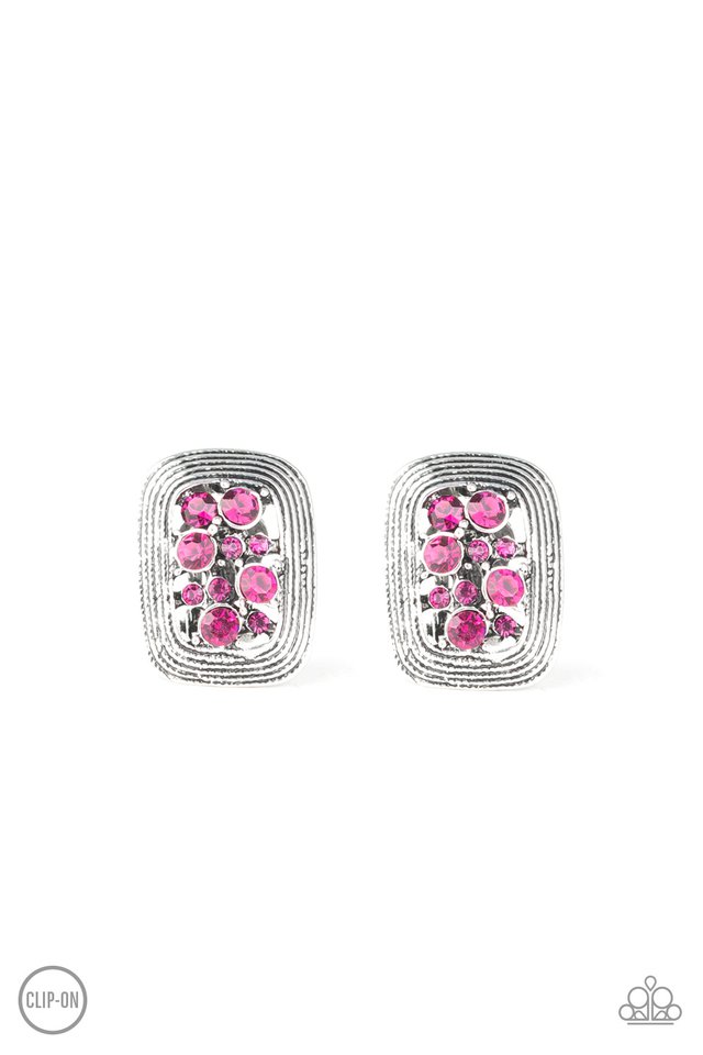 Darling Dazzle - Pink - Paparazzi Earring Image