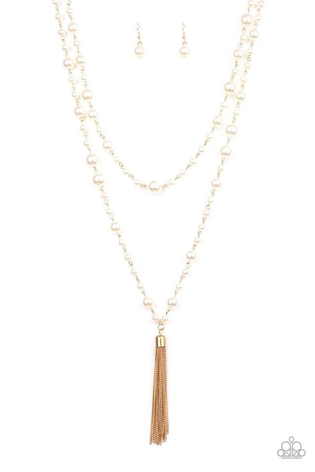 Paparazzi Necklace ~ Social Hour - Gold