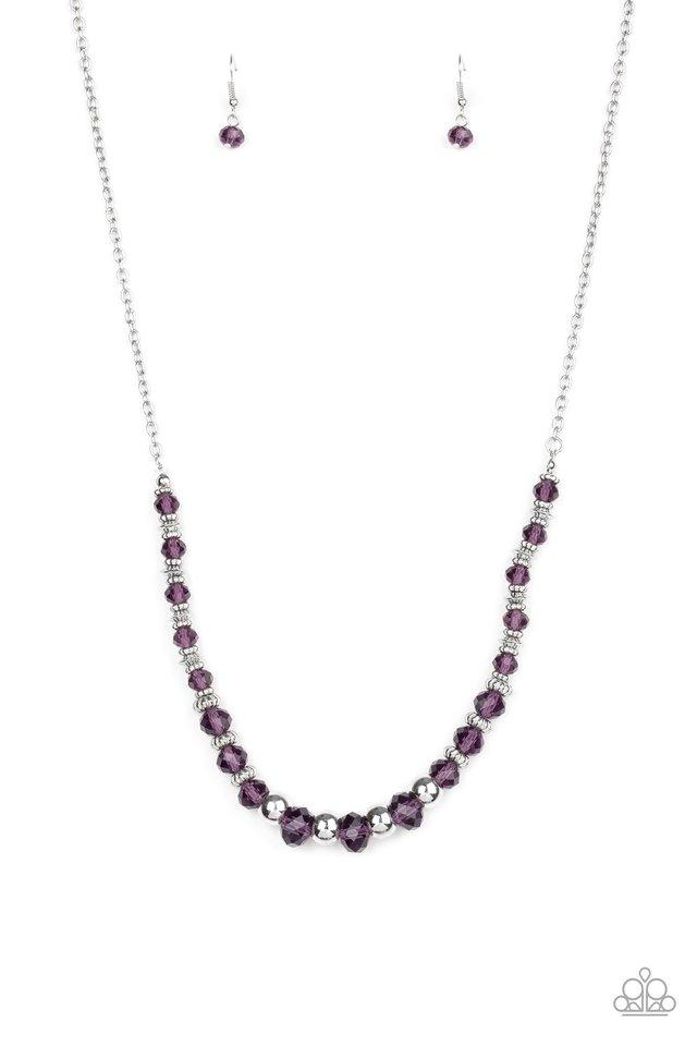 Paparazzi Necklace ~ Stratosphere Sparkle - Purple