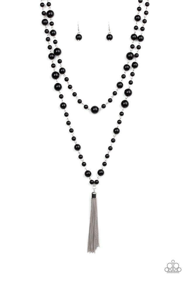 Paparazzi Necklace ~ Social Hour - Black