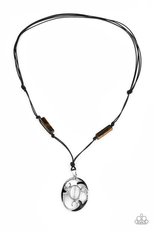 Tidal Talisman - Brown - Paparazzi Necklace Image