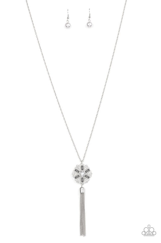 Fine Florals - Silver - Paparazzi Necklace Image