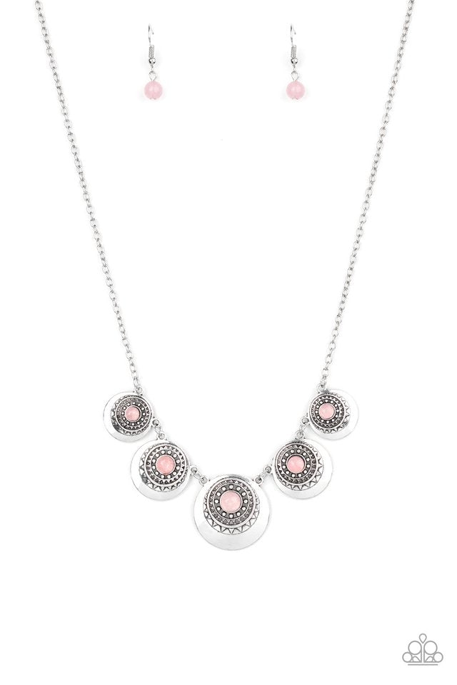 Solar Beam - Pink - Paparazzi Necklace Image