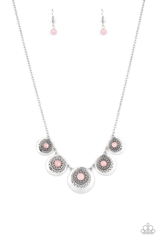 Solar Beam - Pink - Paparazzi Necklace Image