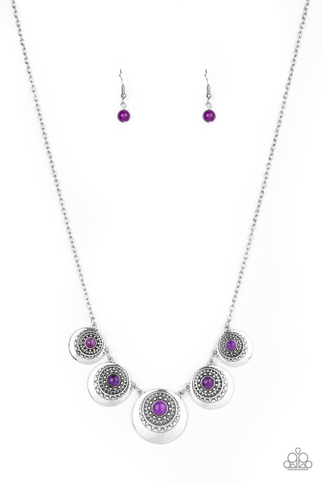 Solar Beam - Purple - Paparazzi Necklace Image