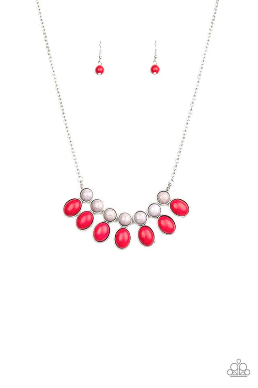 Environmental Impact - Red - Paparazzi Necklace Image