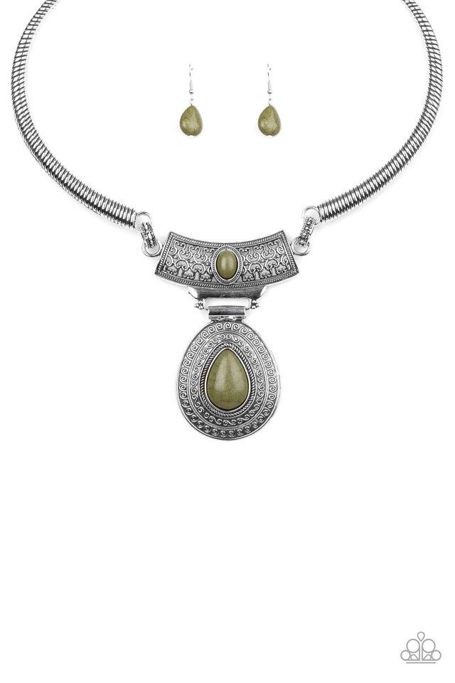 Paparazzi Necklace ~ Prowling Prowess - Green