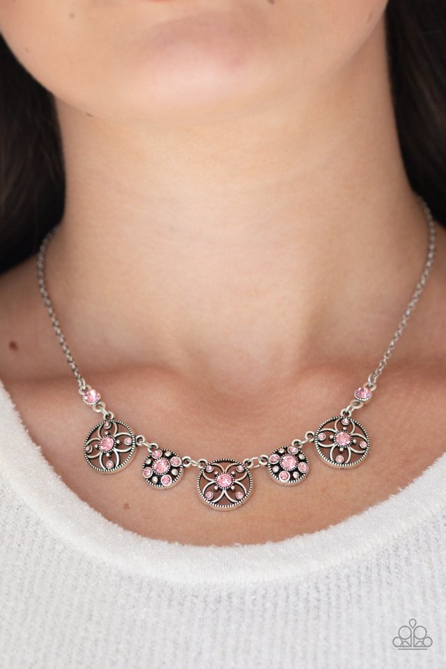 Floral Florescence - Pink - Paparazzi Necklace Image