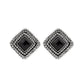 Fashion Square - Black - Paparazzi Earring Image