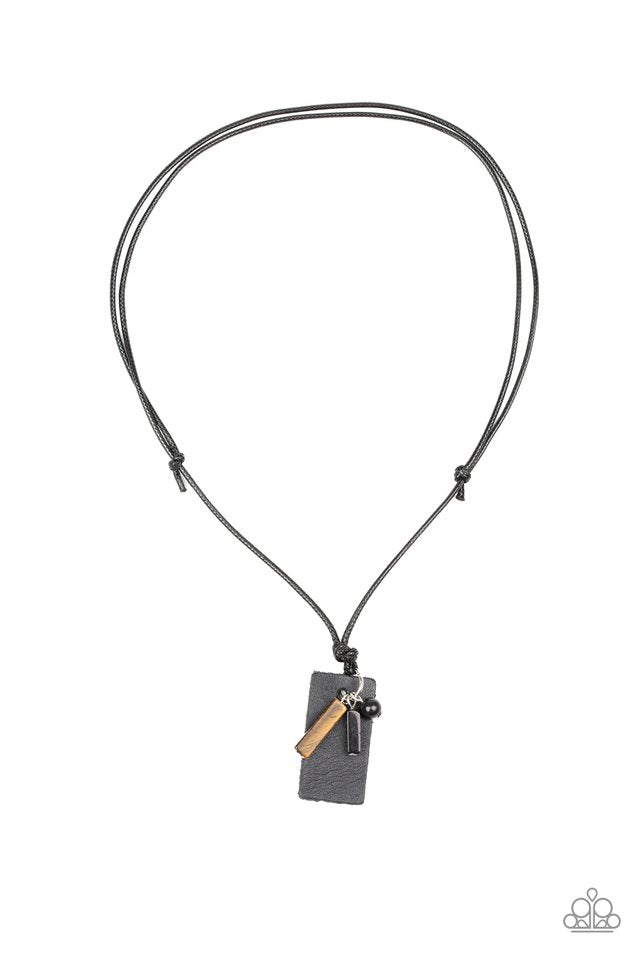 Explorer Edge - Black - Paparazzi Necklace Image