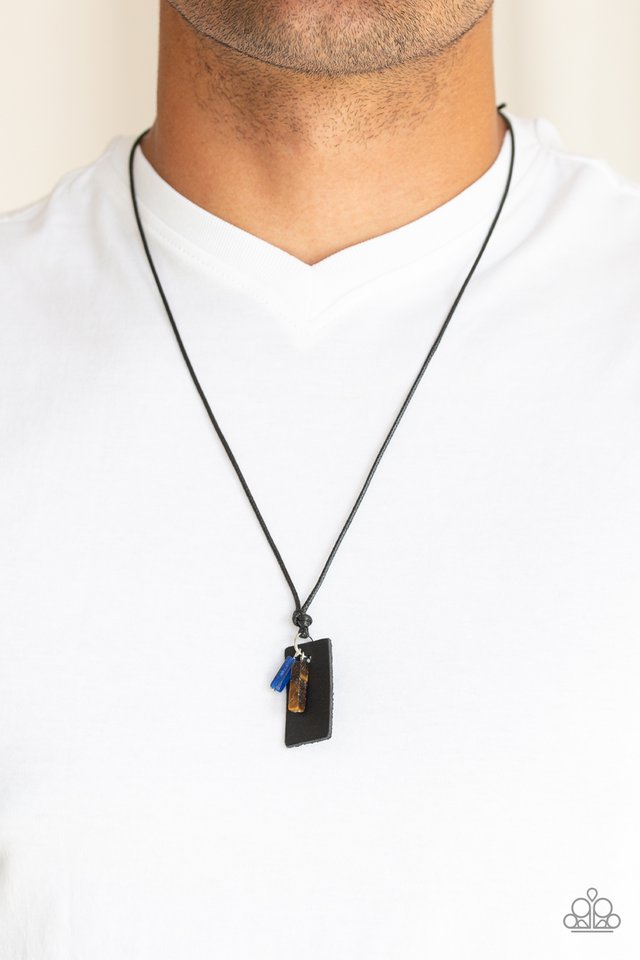 Mountain Scout - Black - Paparazzi Necklace Image