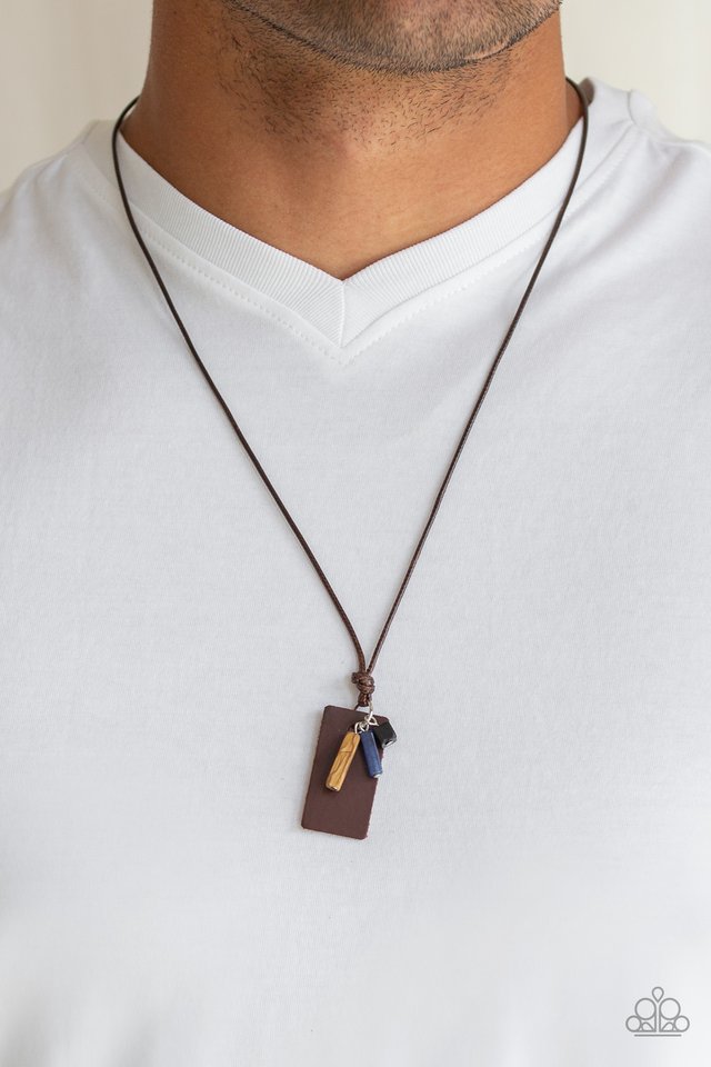 Mountain Scout - Brown - Paparazzi Necklace Image