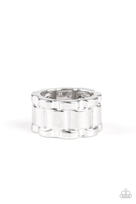 Modern Machinery - Silver - Paparazzi Ring Image