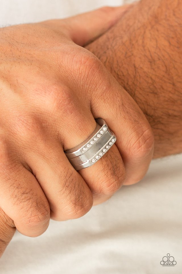 Triumph - White - Paparazzi Ring Image