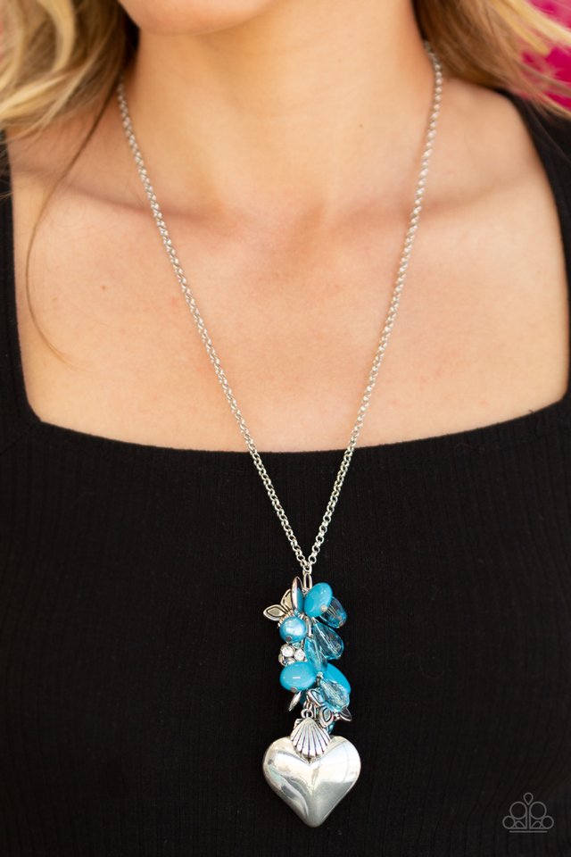 Beach Buzz - Blue - Paparazzi Necklace Image