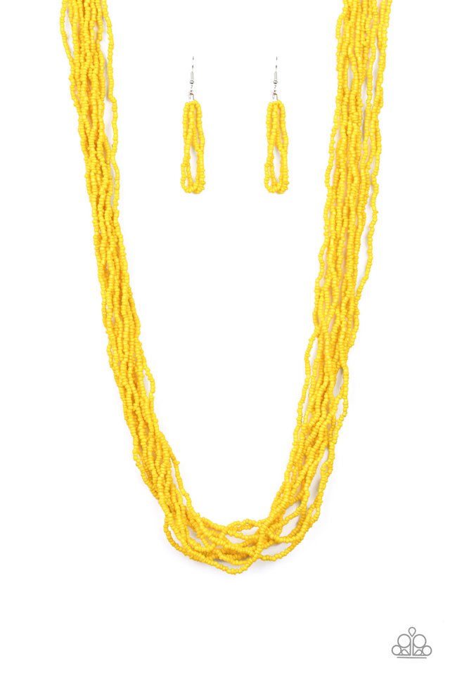 Congo Colada - Yellow - Paparazzi Necklace Image
