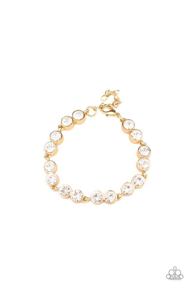 Paparazzi Bracelet ~ By All Means - Gold