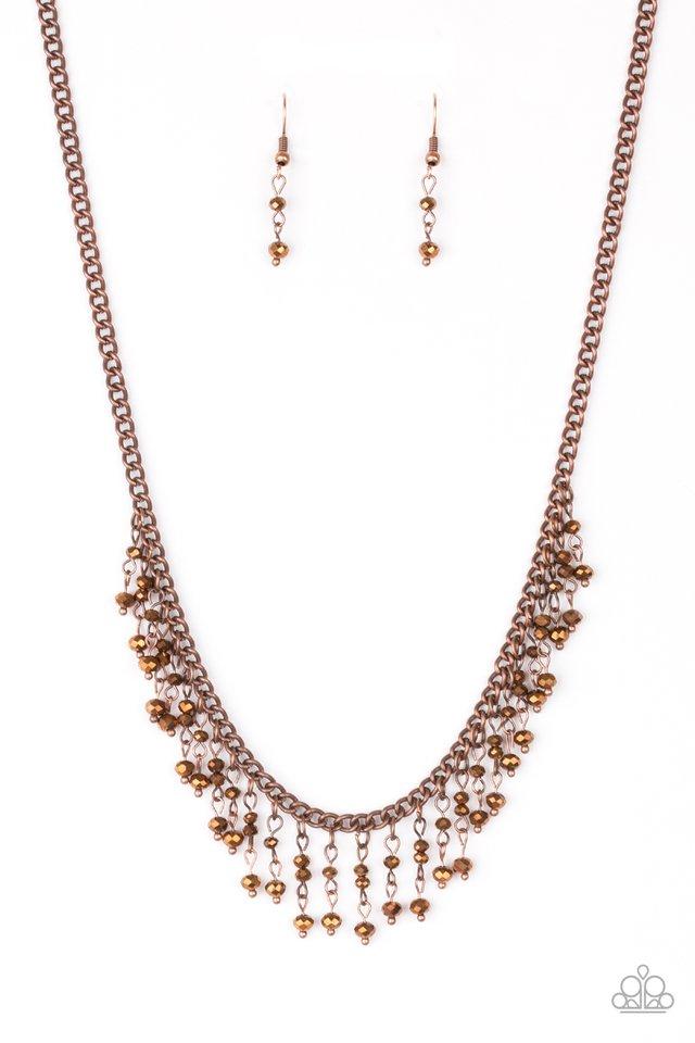 Paparazzi Necklace ~ Sporadic Sparkle - Copper