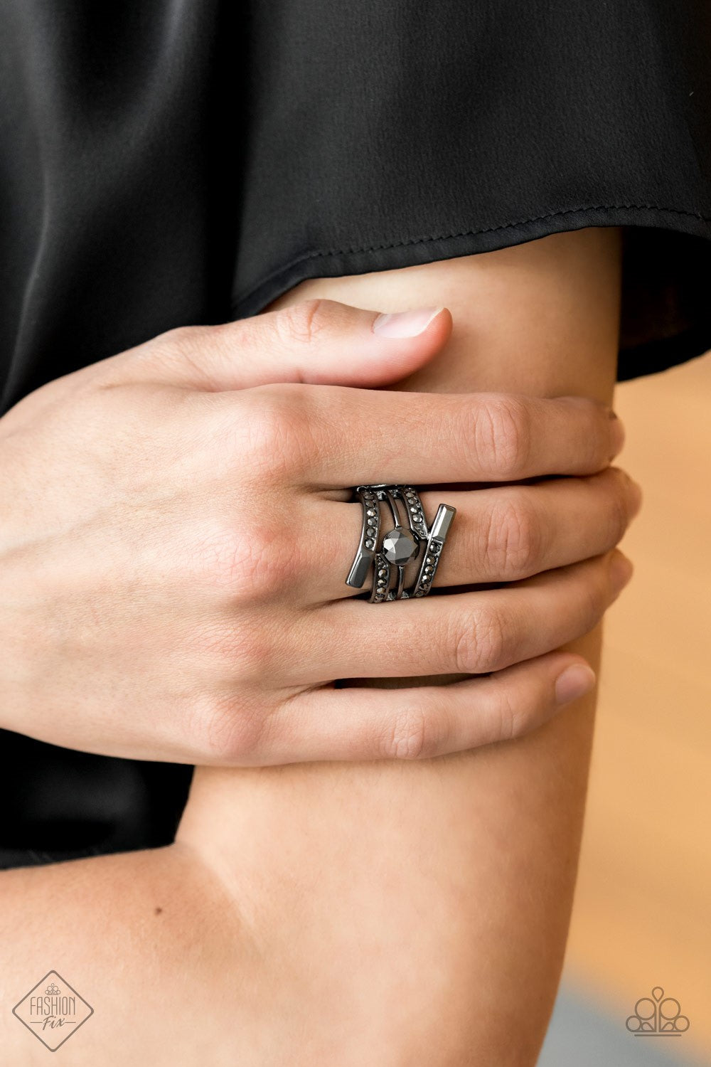 Paparazzi Ring ~ Well Played - Black