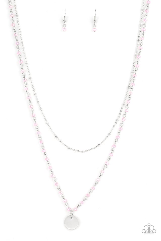 Dainty Demure - Pink - Paparazzi Necklace Image