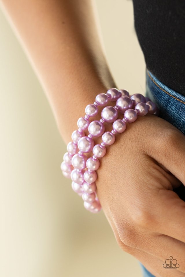 Total PEARL-fection - Purple - Paparazzi Bracelet Image